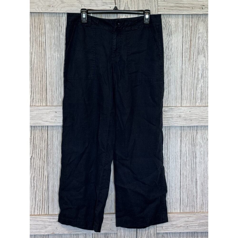 Los Angeles Johnny Was Calme Linen Pant Womens S Blue Coastal Fall Straight Read